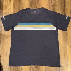 Old Navy Blue and White Short Sleeve Tee